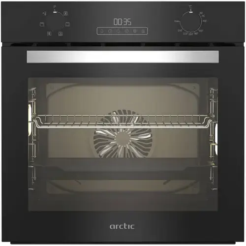 Cuptor incorporabil Arctic ARVIE1430BM, Electric, 71 l, Autocuratarea catalica, Timer digital, Grill, Clasa A (Negru)