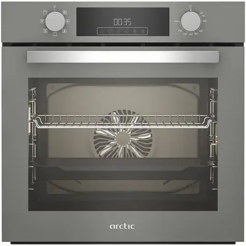 Cuptor incorporabil Arctic ARVIE1430MGM, Electric, 71 l, Autocuratarea catalitica, AeroCooking, Control touch, Clasa A (Gri)