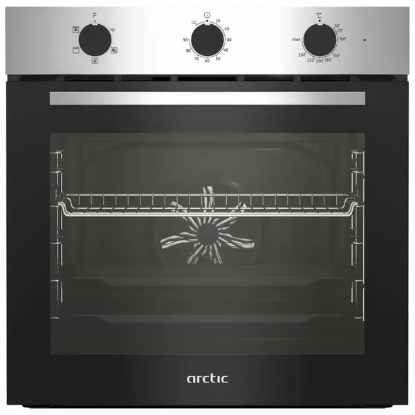 Cuptor incorporabil Arctic ARVIF1110XD, Multifunctional, Electric, Grill, 70 l, 4 functii, Autocuratare Aqua Drop, Timer, Inox, Clasa A