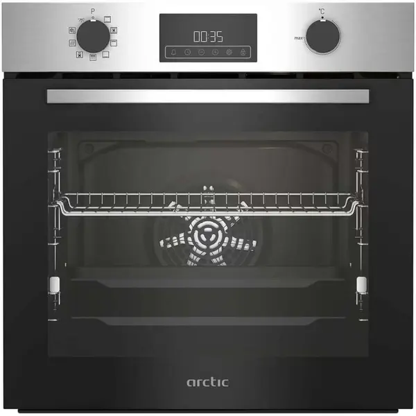Cuptor incorporabil Arctic ARVIM1830XMP, Electric, 71 l, Autocuratare pirolitica, AeroCooking, Control touch, Gatire 3D, Clasa A+, Inox
