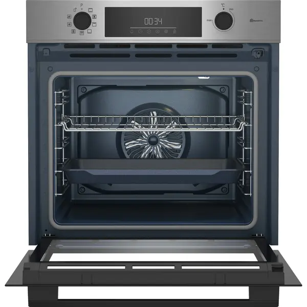 Cuptor incorporabil Beko BBIM11300XMPC, 72 l, Clasa A+, Autocuratare pirolitica, Timer, Butoane Push In Pop Out, Iluminare cuptor, Culoare Inox