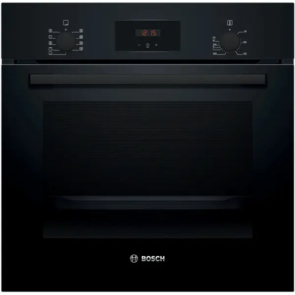 Cuptor incorporabil Bosch HBF134EB2, 66 l, 3D Hotair, 7 functii de incalzire, Control electronic, Eco Clean Direct, Cleaning Assistance, 3D Hotair, Negru, Clasa A