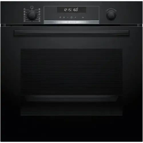 Cuptor incorporabil Bosch HBG578EB3, 71 L, Electric, Multifunctional, Grill, Soft close, Air Fry, 10 functii, AutoPilot30, Suport telescopic, 3D Hotair, Autocuratare pirolitica + hidrolitica, Clasa A+ (Negru)