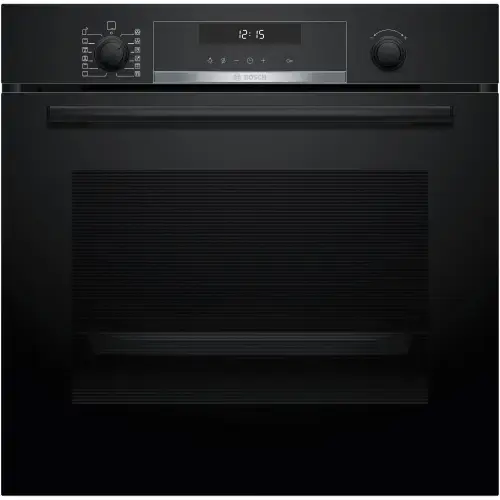 Cuptor incorporabil Bosch HBG578EB7, 71 L, Electric, Multifunctional, Grill, Soft close, Home Connect, Suport telescopic, Air Fry, 9 functii, AutoPilot30, Autocuratare pirolitica, 3D Hotair, Clasa A+ (Negru)