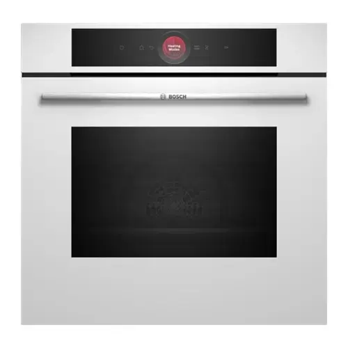 Cuptor incorporabil Bosch HBG7721W1S Seria 8, 71 L, Clasa A+, Ecran TFT, Curatare pirolitica, 60 cm (Alb)