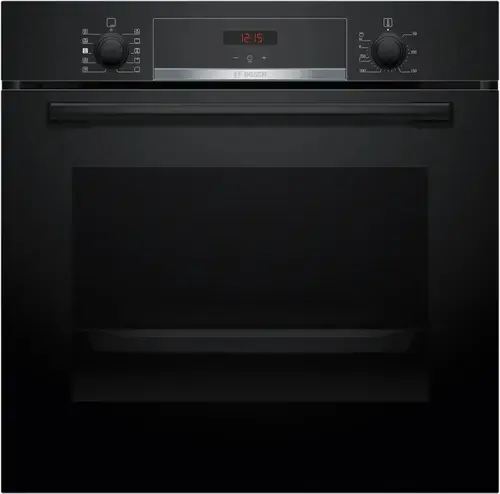 Cuptor incorporabil BOSCH HQA534EB3, Electric, 71 L, Autocuratare hidrolitica, EcoClean Direct, HotAir Steam, 3D HotAir, HotAir Gentle, Grill, Abur, Clasa A+ (Negru)