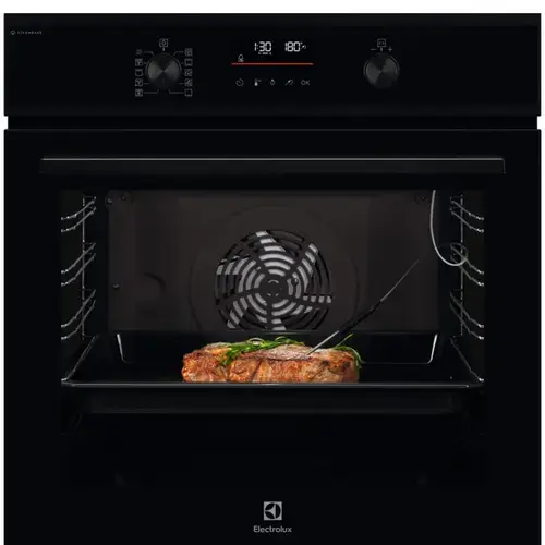 Cuptor incorporabil Electrolux EOD6C77H, Electric, 72 L, Autocuratare catalitica, SteamBake, Timer electronic, Grill (Negru)