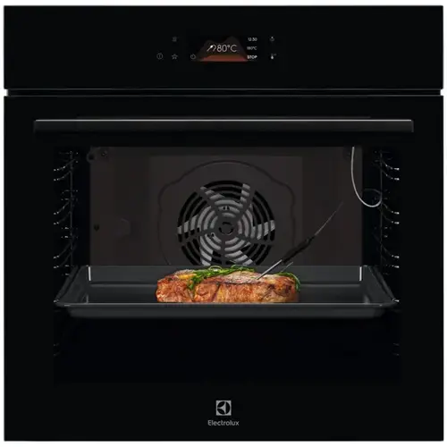 Cuptor incorporabil Electrolux LOD8C39Z, 72 l, SteamBake-gatire cu abur, Autocuratare catalitica(spate), 169 de programe predefinite, Afisaj digital, Control touch, Grill, Senzor gatire, Convectie, Clasa energetica A+, Sticla neagra (Negru)