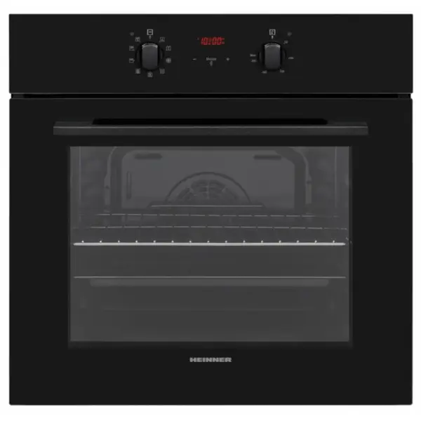 Cuptor incorporabil Heinner HBO-V659GCD-GBK, Multifunctional, 9 functii, 65 l, Grill, Iluminare, Geam triplu, Clasa A, Negru