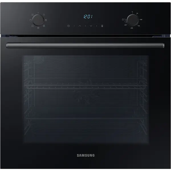 Cuptor incorporabil Samsung NV68A1140BK/OL, Electric, 68 l, Autocuratare catalitica, Tehnologie True Convection Clasa A, culoare Negru