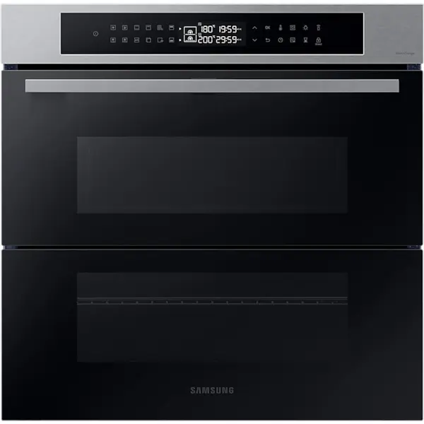 Cuptor incorporabil Samsung NV7B4345VAS/U2, 76 l, Dual Cook Flex, Natural Steam, Air Sous Vide, Wifi, SmartThings Cooking, Autocuratare catalitica, Negru/Inox