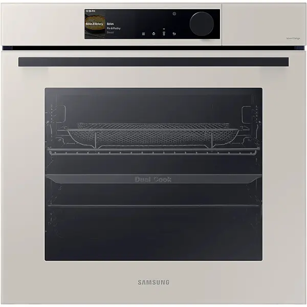 Cuptor incorporabil Samsung NV7B6665IAA/U2, 76 l, Autocuratare catalitica, Dual Cook Steam, Air Fry, Grill, SmartThings Cooking, Clasa A+, Beige