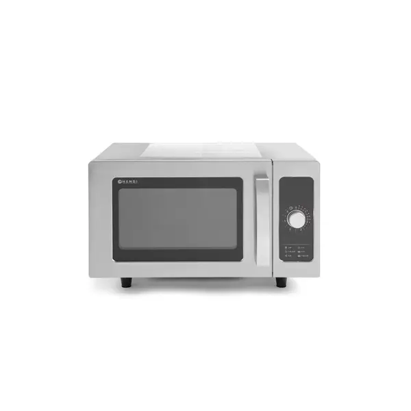 Cuptor microunde Profesional, 25 lt, Inox, control cu un singur buton, putere iesire 1000W, Hendi, 511x432x(H)311 mm