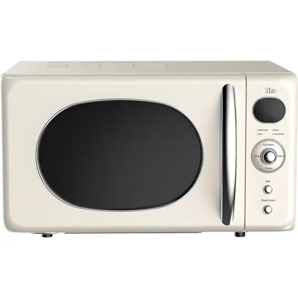Cuptor Microunde Retro, Afisaj Digital, Putere 700W, Capacitate 20 l, Alb