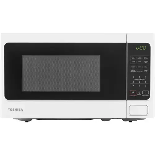 Cuptor microunde Toshiba MM-EM20PWH, 20 l, 800 W, Control Digital, Timer, Afisare ceas, iluminare LED, Functie blocare copii (Alb)