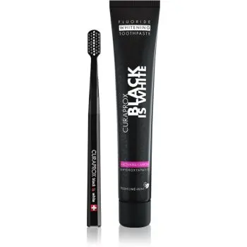 Curaprox Black is White set pentru îngrijirea dentară