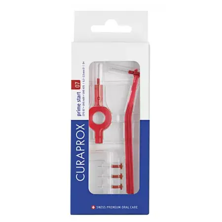 Curaprox periute interdentare 07 + maner prime start 1 set