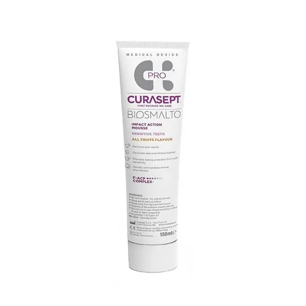Curasept Pasta Pentru Dinti Sensibili Biosmalto Mousse, 50 Ml