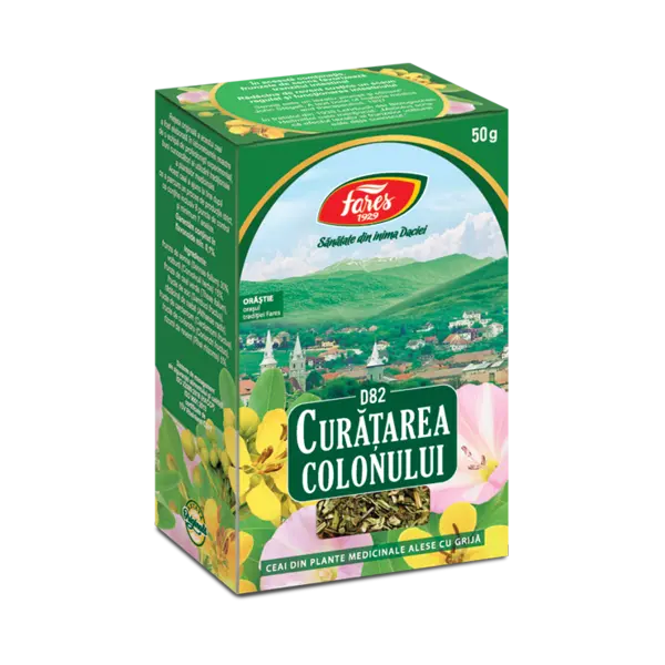 Curatarea colonului, D82, ceai la punga, Fares | 50G