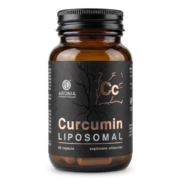 Curcumin Lipozomal — 60 capsule care conțin Curcumină și au capacitate de absorbție de peste 99% în organism
