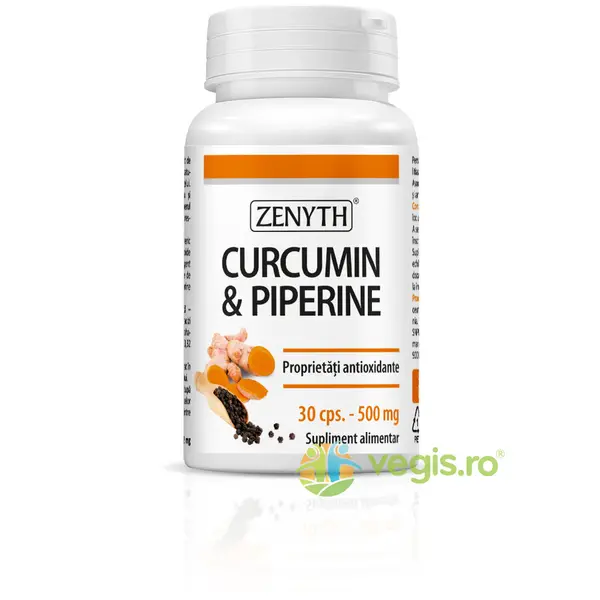 Curcumin & Piperine 500mg 30cps