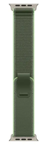 Curea Apple - Trail Loop Titanium Finish, Apple Watch, 49 mm, S/M, Green/Neon