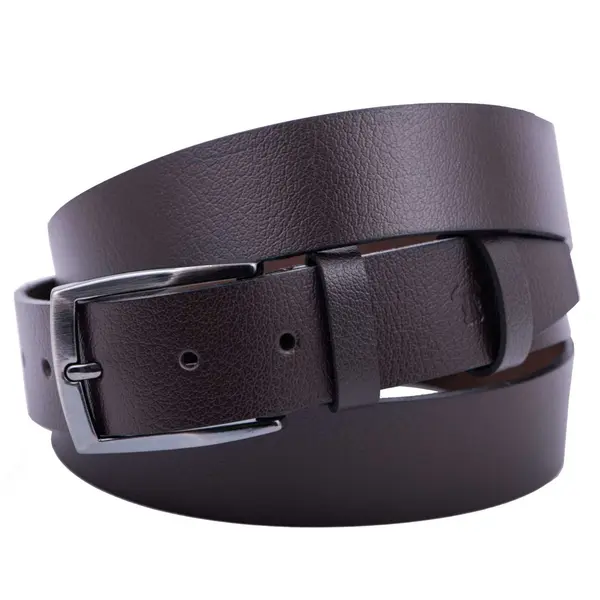Curea barbati din piele naturala maro-inchis Long XXL - 155 cm