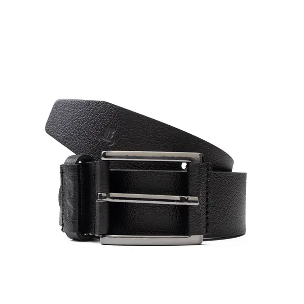 Curea barbati din piele naturala neagra Bring - 125 cm