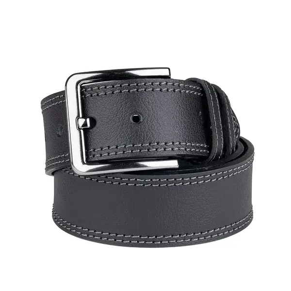 Curea barbati din piele naturala neagra Rorok - 120 cm