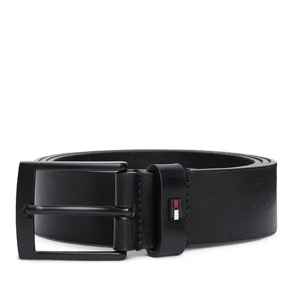 Curea bărbați Tommy Hilfiger neagră din piele 3421BCU3014N