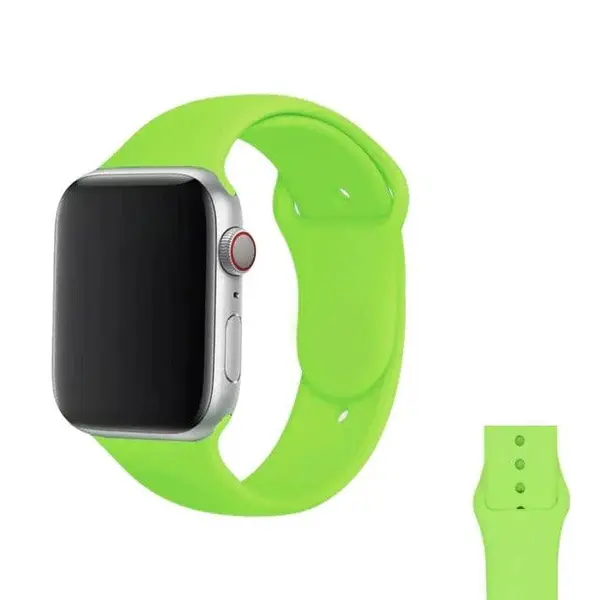 Curea ceas Silicon Green - 42/44/45/49