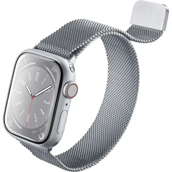 Curea Cellularline - Steel, Apple Watch, 42/44/45/49 mm, gri