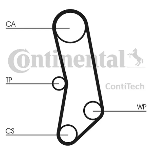 Curea de distributie CONTINENTAL CTAM CT503