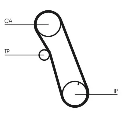 Curea de distributie CONTINENTAL CTAM CT616