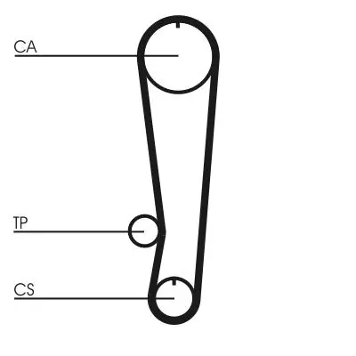 Curea de distributie CONTINENTAL CTAM CT808
