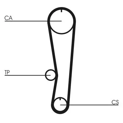 Curea de distributie CONTINENTAL CTAM CT895
