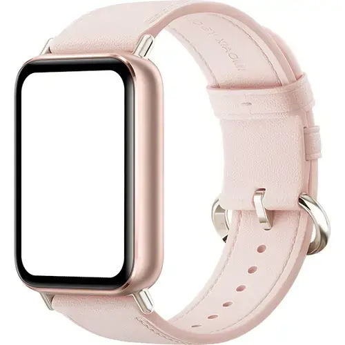 Curea de schimb din piele Xiaomi BHR9570GL pentru Smart Band 9 Pro / 8 Pro (Roz)
