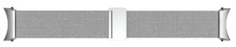 Curea de schimb Samsung Milanese GP-TYR870SAASW pentru Samsung Galaxy Watch 4, M/L (Argintiu)