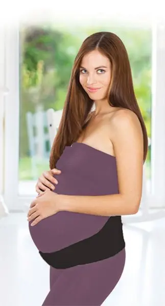 Curea de susținere pentru femei însărcinate BabyJem - Black, mărimea M