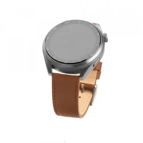 Curea Fixed Leather pentru Samsung Galaxy Watch / Huawei Watch Series, 20mm, Maro
