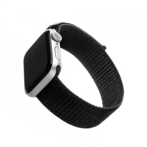 Curea Fixed Nylon pentru Apple Watch 49mm / 46mm / 45mm / 44mm / 42mm Series, Negru