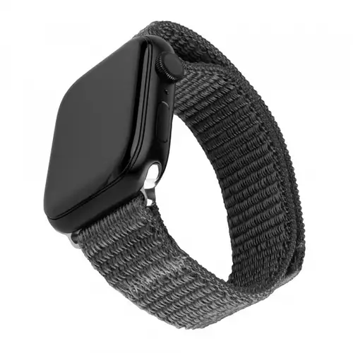 Curea Fixed Nylon Sporty pentru Apple Watch 42mm / 41mm / 40mm / 38mm Series, Gri