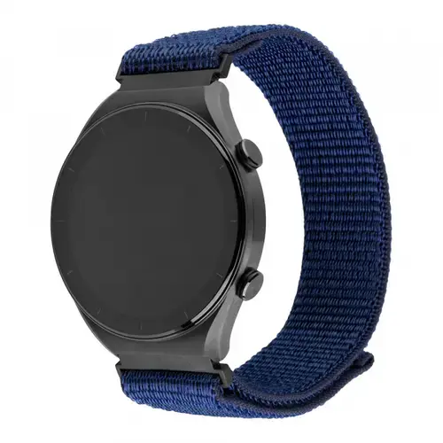 Curea Fixed Nylon Sporty pentru Huawei Watch / Xiaomi Watch Series, 22mm, Albastru