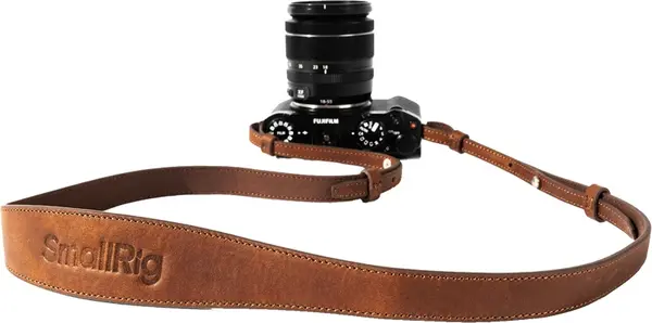 Curea pentru gât SmallRig - Universal Leather Camera Strap, maro
