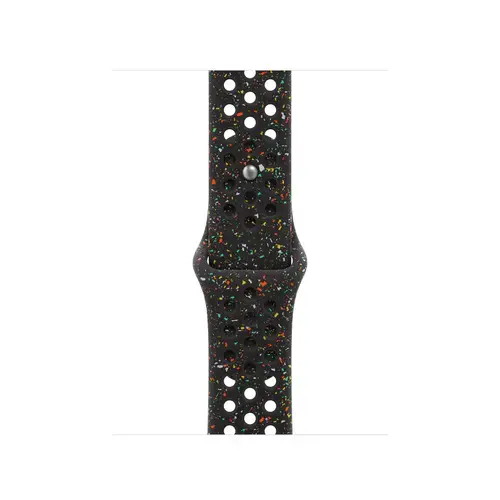 Curea Smartwatch Apple MG9Y4ZM/A pentru Watch 40mm, Nike Sport Band, M/L (Negru)