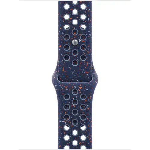 Curea Smartwatch Apple MGAX4ZM/A pentru Watch 42mm, Nike Sport Band, M/L (Albastru)