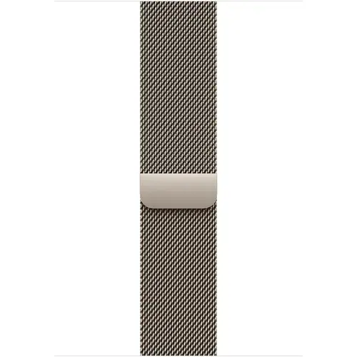 Curea Smartwatch Apple MGJ34ZM/A pentru Watch 46mm, Milanese Loop, Natural M/L (Argintiu)