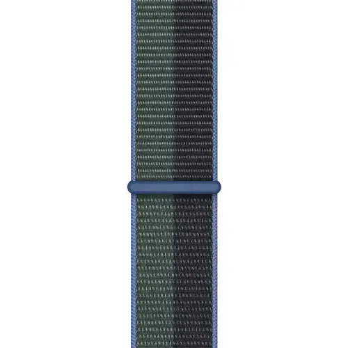 Curea Smartwatch Apple MN5M3ZM/A pentru Watch 41mm, Sport Loop (Negru/Verde)