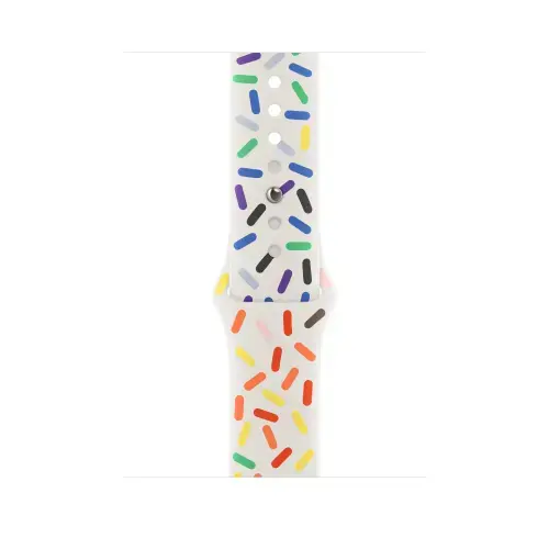 Curea Smartwatch Apple MUQ43ZM/A pentru Watch 45mm, Pride Edition Sport Band, M/L (Multicolor)
