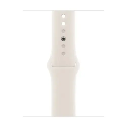 Curea Smartwatch Apple MXLM3ZM/A pentru Watch 42mm, Sport Band, M/L (Alb)